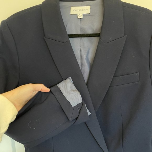 Something Navy Double Breasted Blazer - Picture 8 of 13